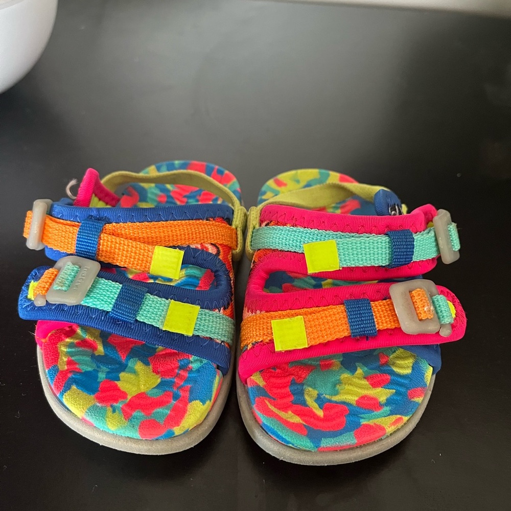 NATIVE: Davis Repurposed Mosaic Baby Sandals